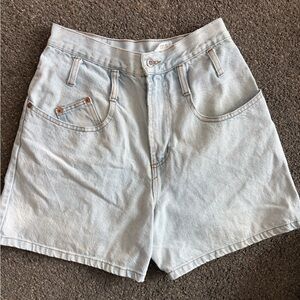 Vintage Steel Jeans High Waist Denim Shorts Made In USA 11 In 80s 90s Jorts